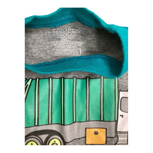 Little Pajamas Garbage Truck Pajamas - Picture 2 of 2